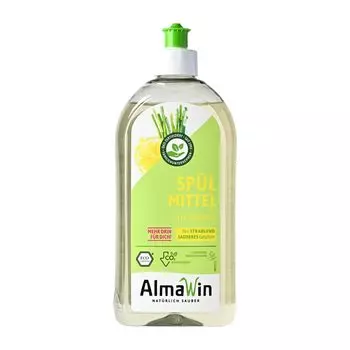 AlmaWin Dish Soap Моющее средство для посуды Lemongrass 500 мл Органическое моющее средство для посуды Мягкое для рук Без добавок