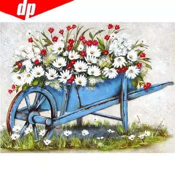 Алмазная выкладка Алмазная картина Цветок Алмазная вышивка Набор для творчества Стразы Картина Домашний декор 20X30CM