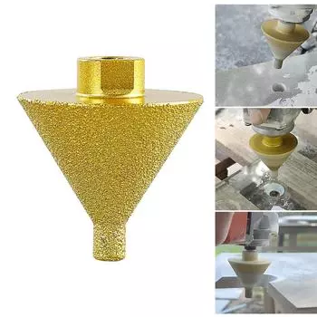 Алмазная фреза для фаски, алмазная дрель для фаски, алмазная фреза, открывалка для обработки фарфора, обрезки плитки 38MM