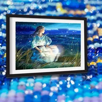Алмазная картина 12 зодиакальных алмазных вышивок Созвездия Звездная ночь Пейзаж Вышивка крестиком 20X30CM