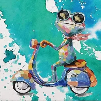 Алмазная картина 5D алмазная вышивка набор настенное украшение алмазная головоломка ручная работа алмазное искусство поделки 30x30 см (Непослушная лягушка)