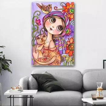 Алмазная картина 5d Diy Набор для вышивки крестом Животное Кошка Мозаика Алмазная картина Полная алмазная вышивка 20X30