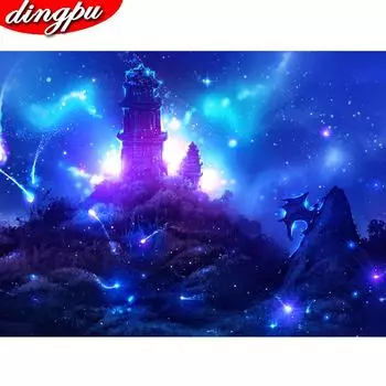 Алмазная картина 5D Полный дрель Круглый Diy Алмазная художественная вышивка Украшение для домашнего подарка 20X30CM