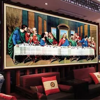 Алмазная картина 5d Религия, Картина Мозаика своими руками, Вход, Гостиная, Хрустальное украшение 100-50CM белый