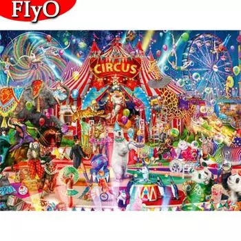 Алмазная картина 5D Рождественская Алмазная вышивка Распродажа Животные Мозаика Горный хрусталь Картина Подарок ручной работы Full Round (20X30CM)