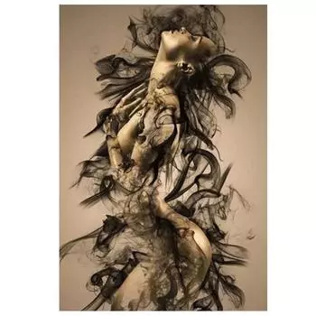 Алмазная картина, абстрактное искусство, сексуальная женщина, вышивка крестиком, Алмазная мозаика, картина из стразов, вышивка, кристалл, бисер, ремесленная работа Full Round 20x25CM