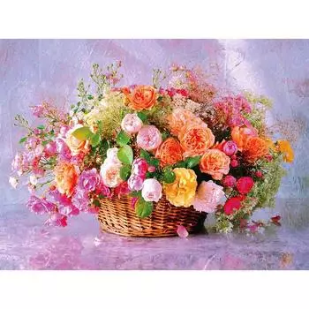 Алмазная картина Алмазная вышивка Круглая алмазная мозаика Ремесло Вышивка крестом DIY Рукоделие 20X30CM