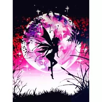 Алмазная картина Ангел 5D DIY Алмазная вышивка Пейзажная мозаика Картина со стразами Декор для дома 20X30CM