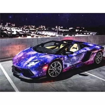 Алмазная картина Автомобиль 5D DIY Алмазная вышивка Мозаика Мультфильм Искусство Ремесло Комплект Украшения Дома 20X30CM