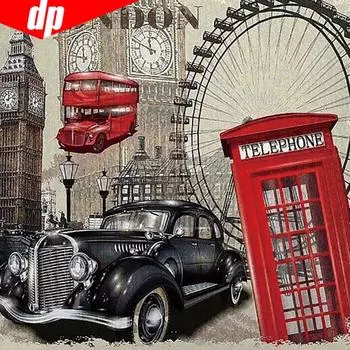 Алмазная картина Автомобиль 5d Diy Прибытие Алмазная вышивка Полный круглый мультфильм Камни Изображение 30x30CM