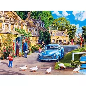 Алмазная картина Автомобильная утка Полный круглый дрель 3D Мозаика Вышивка крестиком Алмазная вышивка 20X30CM