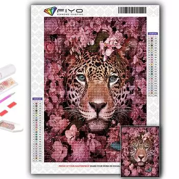 Алмазная картина CaAnimals в кустах, вышивка крестиком, стразы, домашний декор Full Round 20X30CM