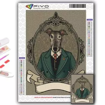 Алмазная картина CaAnthropomorphic Cute Animals Вышивка крестом Стразы Домашний декор Full Round 20X30CM