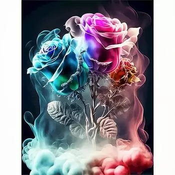 Алмазная картина цветок роза картины из страз 5D DIY алмазная вышивка крестом мозаика настенное искусство 30x40 см/12x16 дюймов 30x40cm NO Frame