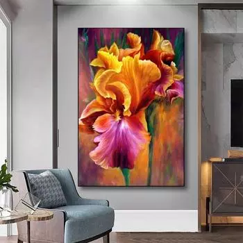 Алмазная картина Цветы 5D Алмазная картина Мозаика Рукоделие Алмазная вышивка Стразы Живопись 15*20cm