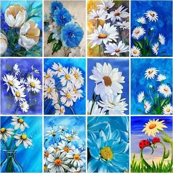 Алмазная картина цветы алмазная вышивка полный комплект горный хрусталь мозаика подарок украшение дома Full Round 20x25CM