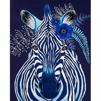 Алмазная картина Цветы Полный круглый Алмазная вышивка Мозаика Вышивка крестом 20X30CM