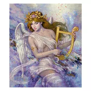 Алмазная картина Девушка Ангел 5D DIY Алмазная вышивка Домашний декор Картина DIY Дрель Рукоделие Мозаика Набор 20X30CM