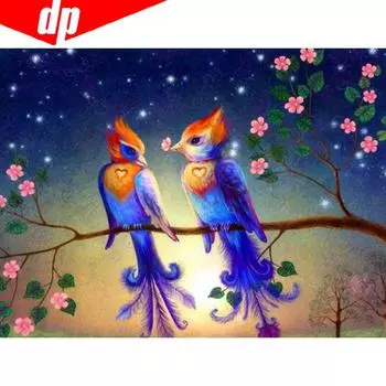 Алмазная картина Дисплей Птица Мозаика Алмазная вышивка Животное Вышивка крестом Смола Домашний декор 20X30CM
