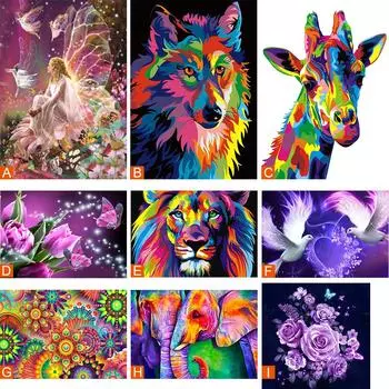 Алмазная картина DIY 5D Роза Цветок Алмазная картина Куб круглая форма полная