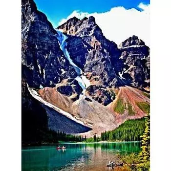 Алмазная картина DIY Алмазная вышивка горный хрусталь Пейзаж Водопад Гора 20X30CM