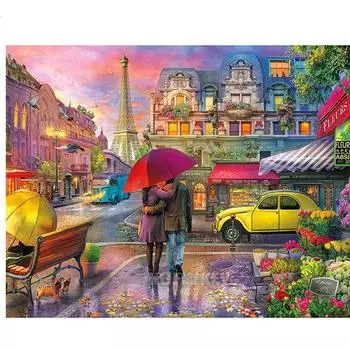 Алмазная картина для любовника, украшение для дома, Алмазная вышивка, вышивка крестиком, кристалл, полная круглая картина 20X30CM