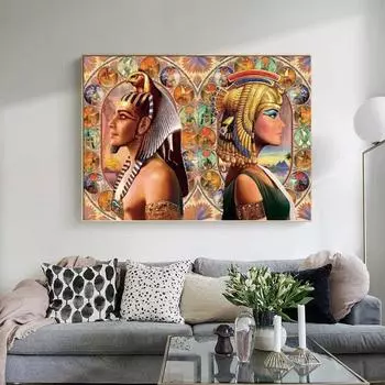 Алмазная картина Египетская вышивка Картина-головоломка 5d Вышивка крестом Свадебные украшения 20X30CM
