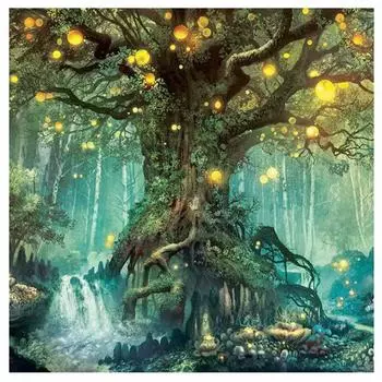Алмазная картина Фэнтези Дерево желаний 5D Diy Алмазная вышивка Украшение дома 20X30CM