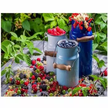 Алмазная картина Фрукты 5D Diy Алмазная вышивка Виноград Кухня Домашнее украшение 20X30CM