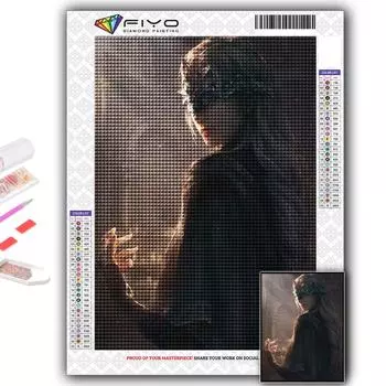 Алмазная картина Игра Темные души Алмазная мозаика Ремесло Алмазная вышивка Картина Full Round 20X30CM