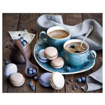 Алмазная картина кофе Алмазная вышивка чашка картина стразами Алмазная мозаика украшение дома 20X30CM