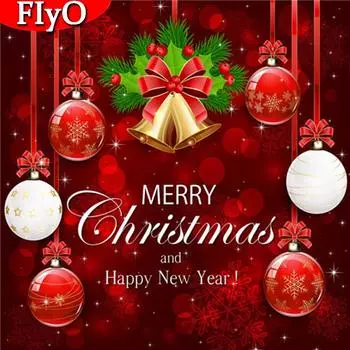 Алмазная картина «Колокольчик», полная квадратная Новое поступление, Алмазная вышивка, Рождественская мозаика, настенное искусство, новогодний подарок Full Round 30x30CM