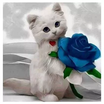 Алмазная картина Кошки Алмазная вышивка Алмазная художественная мозаика Кристалл Ремесленная стена 20X30CM