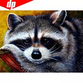 Алмазная картина, круглые камни, животные, картина, бисер, новая Алмазная вышивка, украшение для дома 20X30