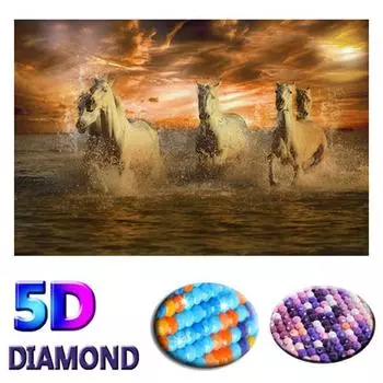 Алмазная картина Лошадь Broderie Diamant Мультфильм Вышивка крестом 20X30CM