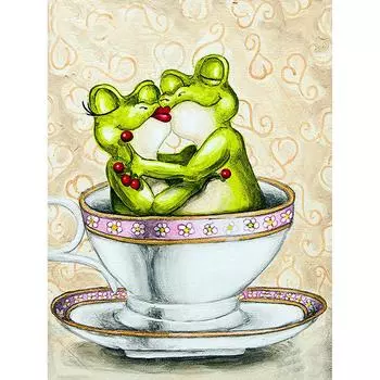 Алмазная картина лягушка Алмазная вышивка животное 5D Алмазная мозаика домашнее украшение 20X30CM