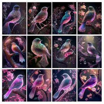 Алмазная картина «Маленькая птичка», новые поступления, Diy, полная квадратная круглая дрель, стразы, вышивка животными, мозаика, наборы для вышивки крестом, декор стен Square drill 30x40cm