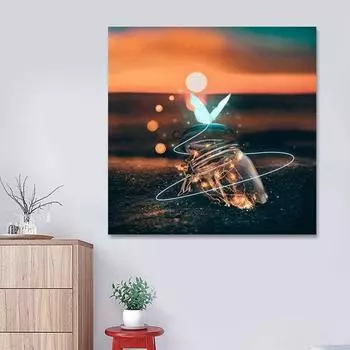 Алмазная картина Морская бутылка DIY 5D Алмазная мозаика Ручная работа Наборы для вышивки крестом Алмазная вышивка 30x30CM
