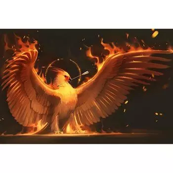 Алмазная картина Мозаика Украшение дома Золотая птица Алмазная мозаика Вышивка крестом 20X30CM