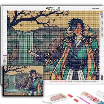 Алмазная картина Мультфильм Аниме Игровой персонаж Алмазная мозаика Ремесло Алмазная вышивка Картина Full Round 20X30CM
