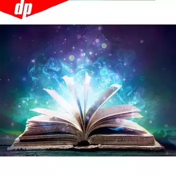 Алмазная картина Мультфильм Книги Ночная мечта Алмазная вышивка Изображение Горный хрусталь 20X30CM