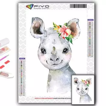Алмазная картина Мультфильм Маленькие животные Алмазная мозаика Ремесло Алмазная вышивка Картина Full Round 20X30CM