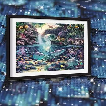 Алмазная картина мультфильм животных вышивка крестиком Алмазная вышивка пейзаж Европейский домашний декор 20X30CM