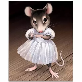 Алмазная картина Наборы для вышивки крестом Мозаика Алмазная мышь DIY 5D Алмазная вышивка Животный декор 20X30CM