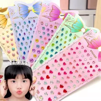 Алмазная картина наклейка лицо драгоценный камень наклейка сердце капли воды круглый жемчуг украшение своими руками