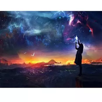 Алмазная картина Наклейка на стену Алмазная вышивка Картина Алмазная мозаика Вышивка крестом 20X30CM