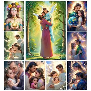 Алмазная картина новая фея эльф 20245D полная алмазная картина взрослый темный эльф сделай сам алмазная живопись портрет вышивка крестом набор Full Round 20x30CM