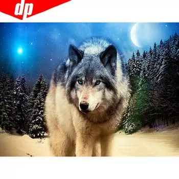 Алмазная картина, новые поступления, хобби и рукоделие, алмазная вышивка с изображением животных 20X30