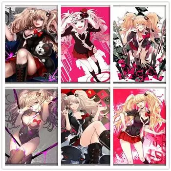 Алмазная картина «Отчаянная девушка» Джунко Эносима аниме «сделай сам» Алмазная вышивка крестиком мозаика ручной работы Декор для гостиной для девочек Full Round 20x30CM