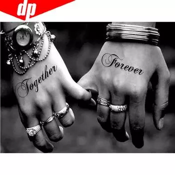 Алмазная картина Пара, держась за руки, Полный круглый стразы Алмазная вышивка Мозаика Вышивка крестом 20X30CM